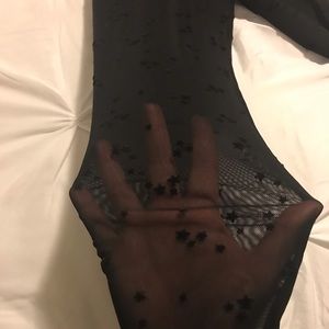 Sheer star leggings